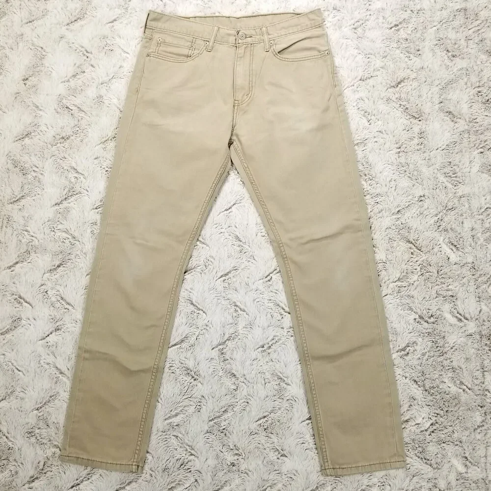 Levis Jeans Mens 32×32 Brown‎ 508 Slim Straight Medium Wash Denim